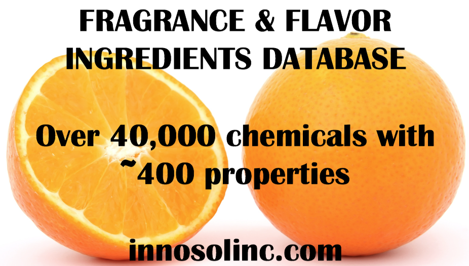 Fragrance Ingredients Database 40000 innosolinc.com